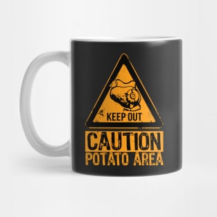 Potato Area - Funny Caution Sign - Portal Video Game Mug